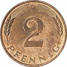 2 Pfennig 1989 G  