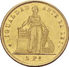 5 peso 1867 So  