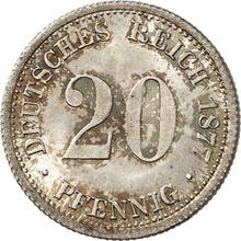 20 Pfennig 1877 F  