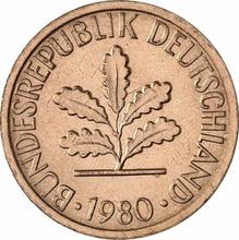 1 Pfennig 1980 G  