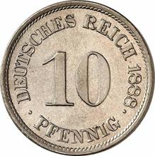 10 fenigów 1888 J  
