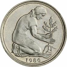50 Pfennig 1986 G  