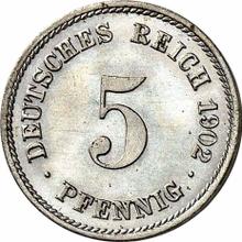 5 Pfennig 1902 F  