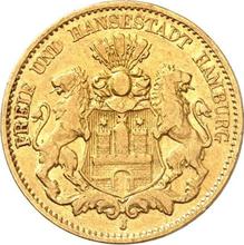 10 марок 1880 J   "Гамбург"