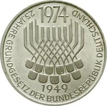 5 Mark 1974 F   "Grundgesetzes"