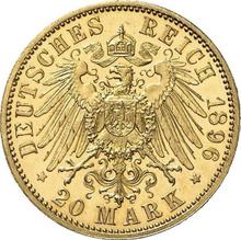 20 Mark 1896 A   "Saxe-Weimar-Eisenach"