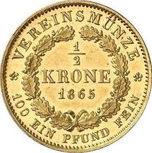 1/2 Krone 1865   
