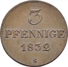 3 Pfennige 1832  S 