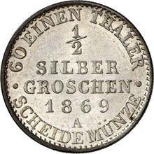 Medio Silber Groschen 1869 A  