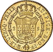 2 escudos 1829 M AJ 