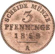 3 Pfennige 1852 A  