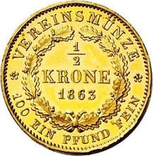 1/2 Krone 1863   