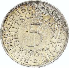 5 марок 1967 D  
