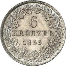 6 Kreuzer 1855   