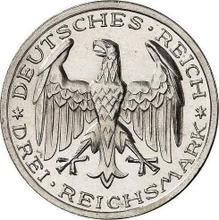 3 Reichsmarks 1927 A   "Universidad de Marburgo"