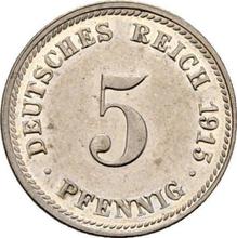 5 fenigów 1915 D  