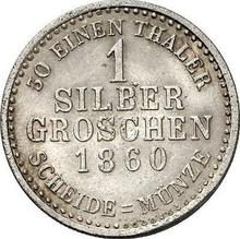 1 silbergroschen 1860   