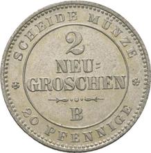 2 Neu Groschen 1865  B 