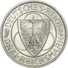 3 Reichsmark 1930 J   "Rheinlandräumung"