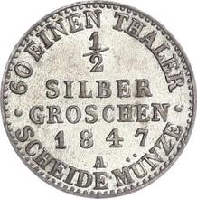 Medio Silber Groschen 1847 A  