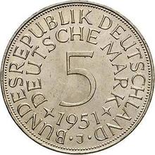 5 марок 1951 J  