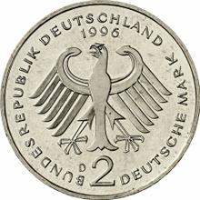 2 марки 1996 D   "Франц Йозеф Штраус"