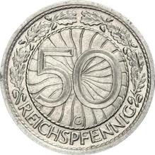 50 Reichspfennigs 1933 G  