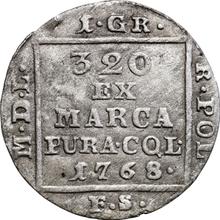 Grosz de plata (1 grosz) (Srebrnik) 1768  FS 