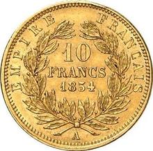10 Franken 1854 A   "Kleiner Durchmesser"