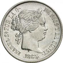 40 céntimos de escudo 1865   