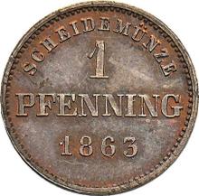 1 пфенниг 1863   