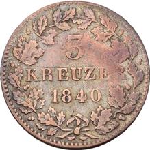3 kreuzers 1840   