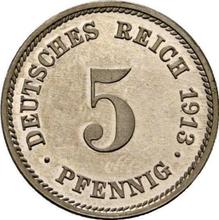 5 fenigów 1913 E  