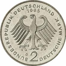 2 marki 1995 G   "Ludwig Erhard"
