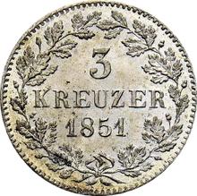 3 крейцера 1851   
