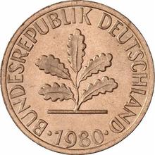 1 Pfennig 1980 J  