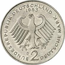 2 марки 1983 D   "Курт Шумахер"