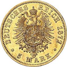 5 марок 1877 A   "Пруссия"