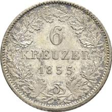 6 Kreuzer 1855   