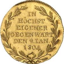 Dukat 1804  I.L.W.  "Der Besuch der Königin in der Münze"