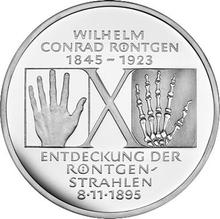 10 Mark 1995 D   "Wilhelm Conrad Röntgen"