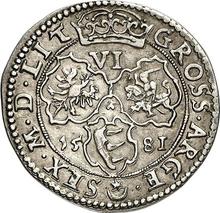 Шестак (6 грошей) 1581    "Литва"