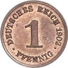 1 Pfennig 1902 D  