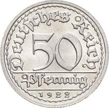 50 fenigów 1922 J  