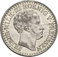 1 серебряный грош 1837 D  