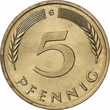 5 Pfennig 1980 G  