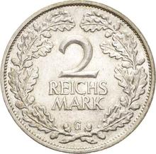 2 Reichsmarks 1931 G  