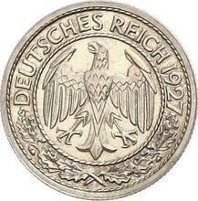 50 Reichspfennigs 1927 G  