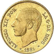 4 песо 1881   