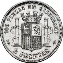 2 pesety 1870  DEM 